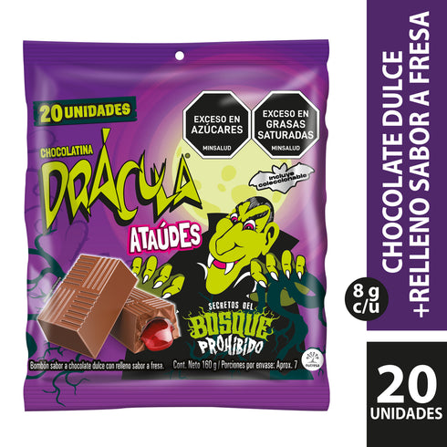 CHOCOLATINA DRACULA 20U 160G ATAUDES